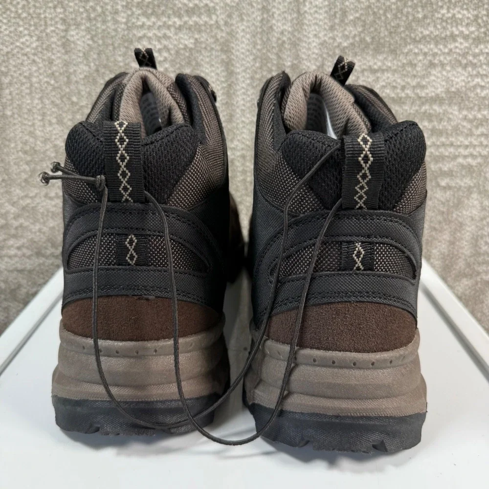 Eddie Bauer Maple Ridge Hiking Boots Mens 12 Brown Waterproof Leather Outdoor